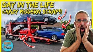 Scooping Up 6 SCRAP Not-So-Loved Modern Cars |  BMW, Audi, VW Scrapyard Surprises!