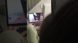 Uliana playing Roblox