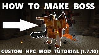 Minecraft Custom NPC Tutorial - Boss creation part 1 [OUTDATED]