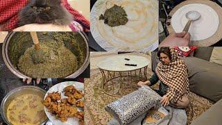 New sofa cover || kia hum sirf khate rehte hain Saag or chawal ki roti bnane ka full tarika ||