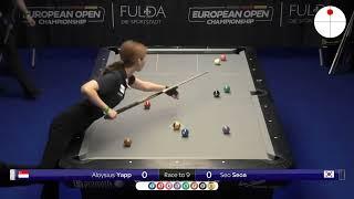 Seo Seoa vs Aloysius Yapp | Highlights 9 ball | European Open Championship