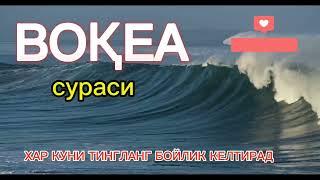 ВОКЕА СУРАСИ БОЙЛИК КЕЛТИРУВЧИ СУРА МУАММОЛАРИНГИЗ ХАЛ БУЛАДИГАН, ИНШААЛЛОХ.