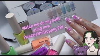 Doing my nails! | using SweetieNailSupply PR Products