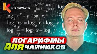 Логаримы для чайников с нуля — Как решать Логарифмы?