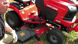 Craftsman T2400 Deck Belt Installation Replacement