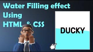 css water filling animation |  liquid fill effect css | css water filling effect | css animation