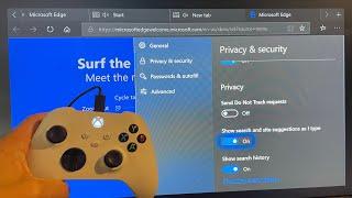 Xbox Series X/S: How to Change Privacy Settings in Internet Web Browser Tutorial! (Microsoft Edge)