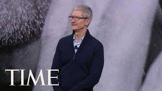 Tim Cook Gets Emotional During Tribute To Steve Jobs In The Steve Jobs Theater At Apple Event | TIME