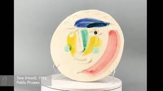 Pablo Picasso Tete (Head), 1956 AR 372 Madoura Ceramic Plaque For Sale