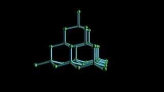 Кристаллическая решетка (строение) алмаза - 3D-анимация
