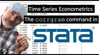 Time Series Econometrics: The CORRGRAM command in Stata