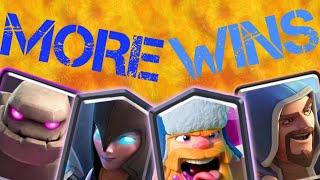 golem night witch wizard deck | clash royale | more wins
