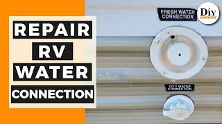 How to Repair RV City Water Connection Leak - EASY DIY Repair / rv city water connection bad