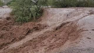 Monster Flash Flood Waterfall Phoenix Arizona 07-23-21