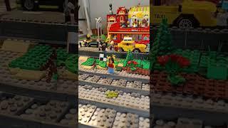 Train race !  Express passenger train Vs  high speed passenger train! #adrilego #legotrains