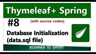 8 - Initialize Database Using data sql File