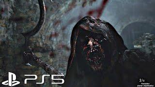 Resident Evil 8 Village - Dungeon Zombies Fight Scene With Upgraded Pistol (PS5 4K Ultra HD)