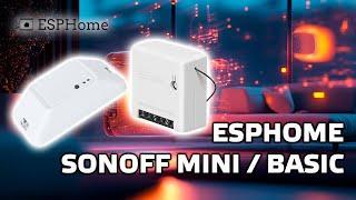 Прошивка реле Sonoff mini и Sonoff basic DIY на ESPHome, без паяльника и программатора