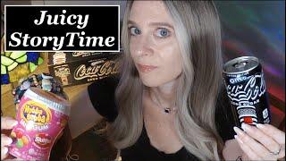 ASMR Juicy Story Time | Gum Chewing, Drinking Oreo Coke | Whispered Chit Chat