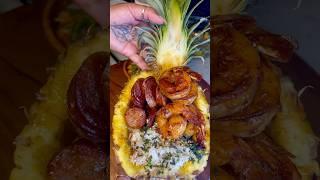 Pineapple Bowl  #cookwithme #recipe #pineapple #shrimp #summerfood #summertime #foodie