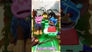 Peppa Pig and Paw Patrol Chase swapped bodies vs Spider House Head x Coffin Dance | Tiles Hop