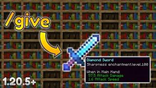 How to get ENCHANTED items with commands - (Minecraft Java Edition 1.20.5+)