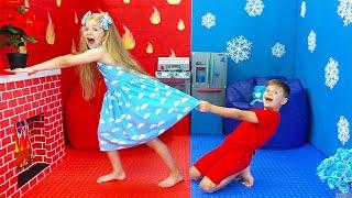Diana and Roma 1 Hour |  Diana and Hot vs Cold Challenge with Roma