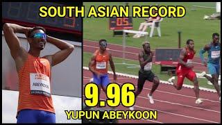 Yupun Abeykoon set Sri Lanka and South Asian Record 9.96sec at Resisprint Int'national - Switzerland