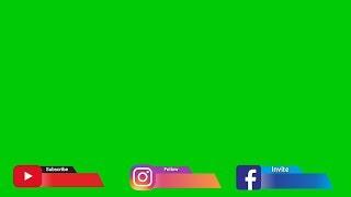 New Templet Green Screen Sosmed 2019 ( Youtube - Instagram - Facebook )