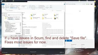 If u have issues in Scum (or some other Steam game) APPDATA