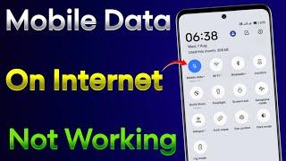 Mobile Data On But Internet Not Working | Internet Not Working In Mobile | Mobile Data Not Working