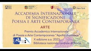 Video Premio Apollo dionisiaco Arte 2023