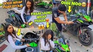 Mad Girl Wrap Phadiya Zx10r ka | Ladakh Ride se phela Wrap Phad diya Preparation for Ladakh Ride