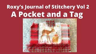 #roxysjournalofstitchery / A Pocket and a Tag