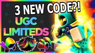 3 NEW CODES FOR FREE UGC LIMITED! SEPTEMBER! FREE UGC LIMITED CODES! Roblox