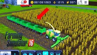 Fs 16 || Crazy Cron Cutting And Loading Selling In biogass Plant In Fs 16 || Farming Simulator 16