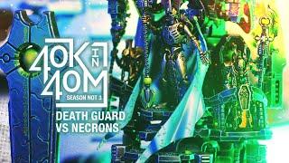 Necrons vs Death Guard. Silent King vs Mortarion. Warhammer 40k in 40 minutes.