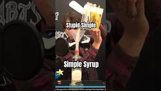 How I Lazily Make Simple Syrup: Sugar + Water + Heat + Wait