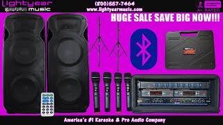 Complete PA System | Professional Bluetooth DJ System | Church Sound System | On Sale Now! 