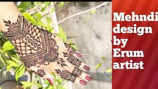 Back hand simple mehndi design|Flower mehndi design|Stylish back hand mehndi