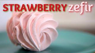 HOW TO MAKE NO GELATINE STRAWBERRY ZEFIR/Russian Marshmallow| CAKE O'CLOCK