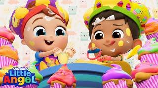 Uh-Oh! Muffin Man Baking Cookies | Little Angel Kids Songs & Nursery Rhymes