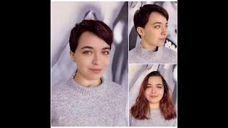 Russian girl long to short pixie cut (HD remaster and edit)