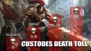 10 Battles with Most Adeptus Custodes Deaths