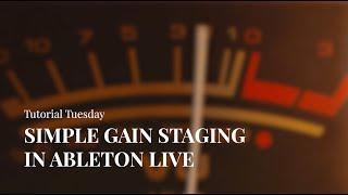 Simple Gain Staging In Ableton Live | #TutorialTuesday