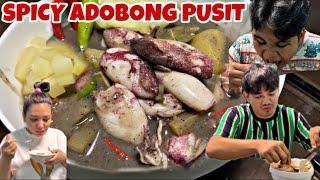 SPICY ADOBONG PUSIT WITH PINEAPPLE