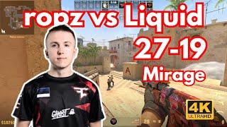 【4K】FaZe ropz (27-19) vs Liquid (mirage) | IEM Cologne 2024 #cs2 #pov