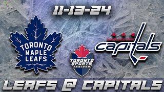 11-13-24 Toronto Maple Leafs vs Washington Capitals Game Audio | NHL LIVE Gamecast & Chat