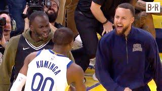 Steph Curry & Draymond Green Hype Up Jonathan Kuminga After Clutch Bucket for His Career-High