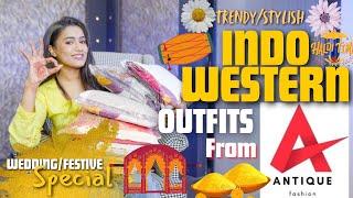 All new *INDO WESTERN* outfits for shadi season from ANTIQUE FASHION-Latest collection | gimaashi